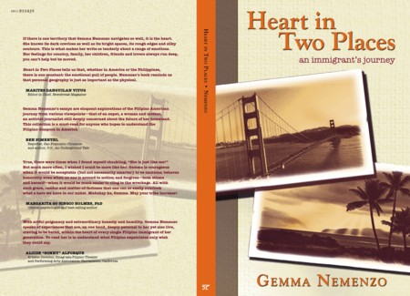 Book jacket of â€œHeart in Two Places: An Immigrantâ€™s Journeyâ€