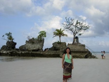 Carol at a Boracay Station (December 2006-January 2007)