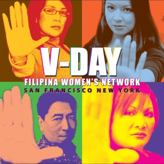 Filipina Womenâ€™s Network, www.FFWN.org - poster for FWN 2008 performances of The Vagina Monologues, Usaping Puki, & MMRP; design & lay-out by Al Perez, alsperez@pacbell.net