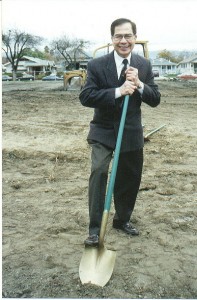 Dr. Antonio Abiog during the ground-breaking ceremony at Northside Community Center