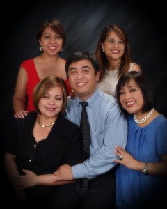 The Lardizabal siblings of Cebu City, Philippines. From left to right: Seated - Lorna, David, & Noemi. Standing - Belen & Myrna