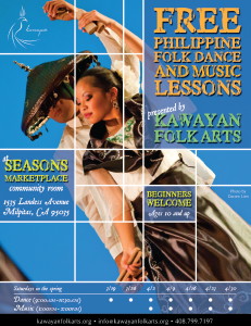 Kawayan Folk Arts at Seasons Marketplace at Landess, Milpitas - FREE Philippine Folk Dance Lessons Spring 2011